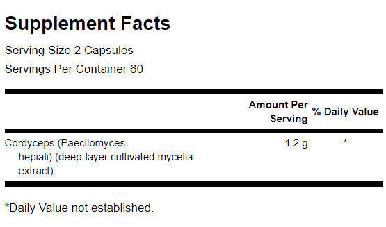 Cordyceps 600 mg - 120 kapsula