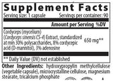 Cordyceps 650 mg - 60 kapsula