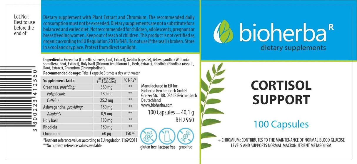 Cortisol Support - 100 kapsula
