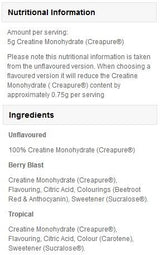 Creapure kreatin monohidrat - 250 grama