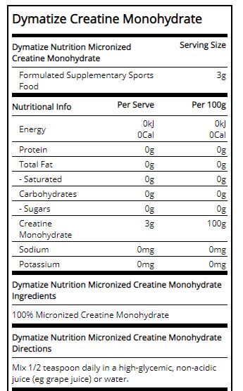 Kreatin monohidrat - 0,300 kg