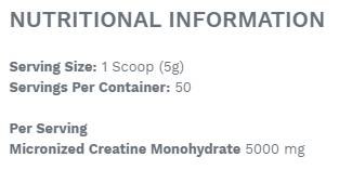 Kreatin monohidrat - 250 grama
