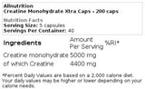 Kreatin monohidrat Xtra Caps 200 kapsula