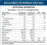 Abe Shot | Sve crno sve prije vježbanja - 12 x 60 ml