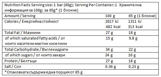 Crunch proteinska pločica/70 g