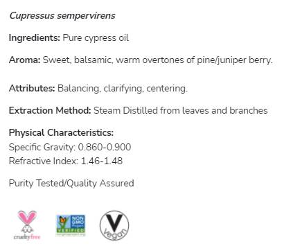 Ulje čempresa | 100% čisti Cupressus Sempervirens - 30 ml
