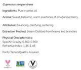 Ulje čempresa | 100% čisti Cupressus Sempervirens - 30 ml