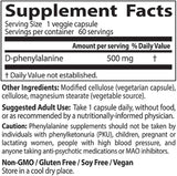 D-fenilalanin 500 mg - 60 kapsula