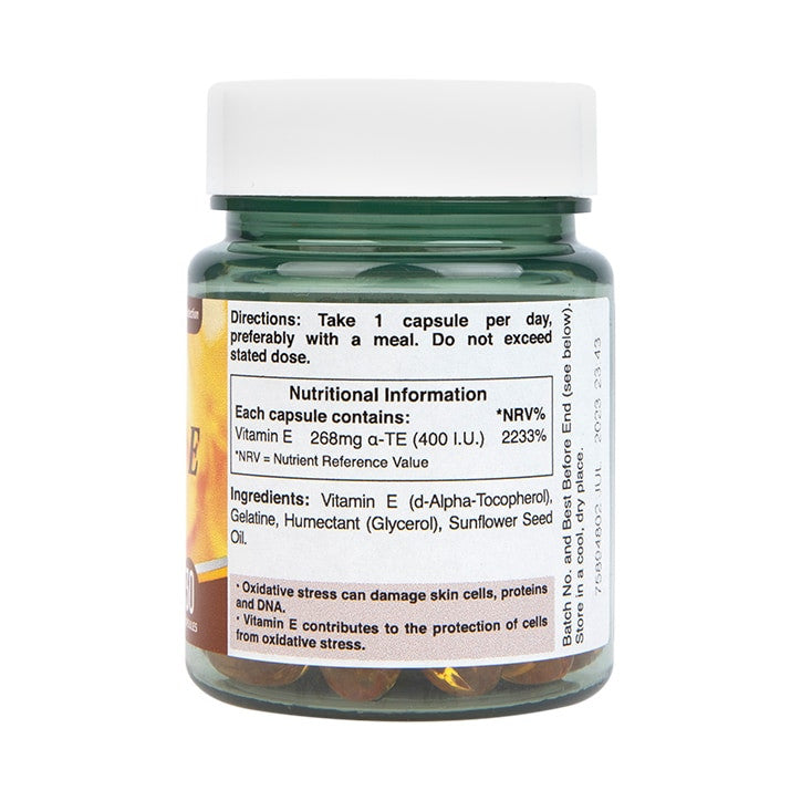 Vitamin E (Vitamin E) prirodni 400 IU 30 kapsula HOLLAND & BARRETT