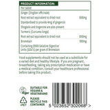 Đumbir, kurkuma & Bromelain 60 tableta NaturesAid
