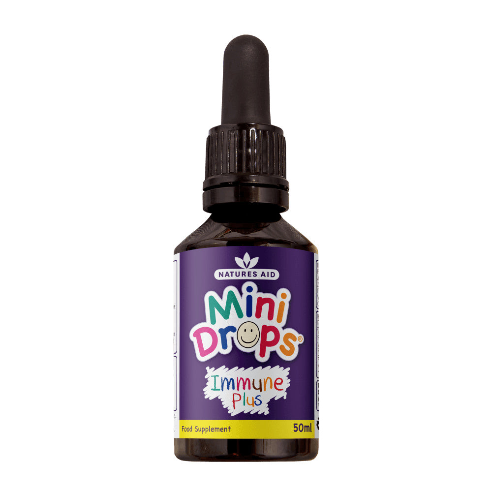 Formula za imunitet sa bazgom kapi za djecu (Mini Drops Immune Plus) 50ml NaturesAid