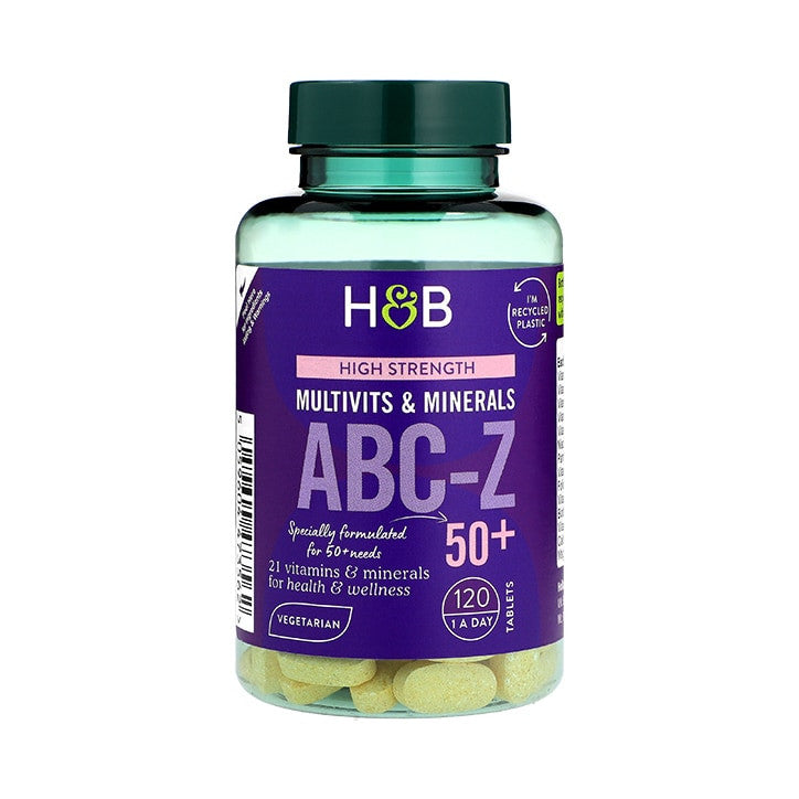 Multivitamini i minerali za odrasle ABC-Z 50+ 120 tableta HOLLAND & BARRETT