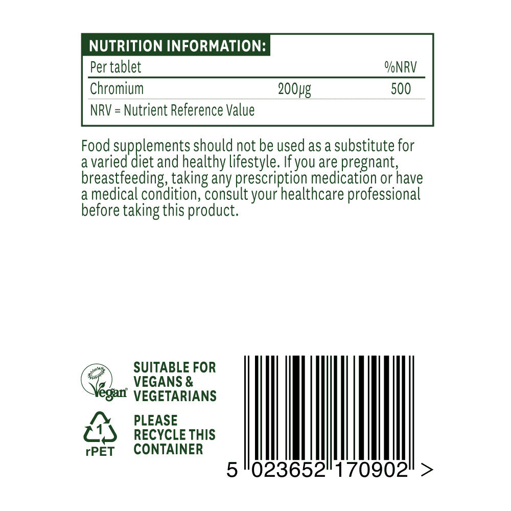 Krom pikolinat 200mcg 90 tableta NaturesAid