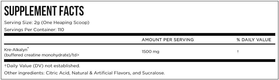 KRE -ALCALYN EFX prah - 210 ~ 220 grama