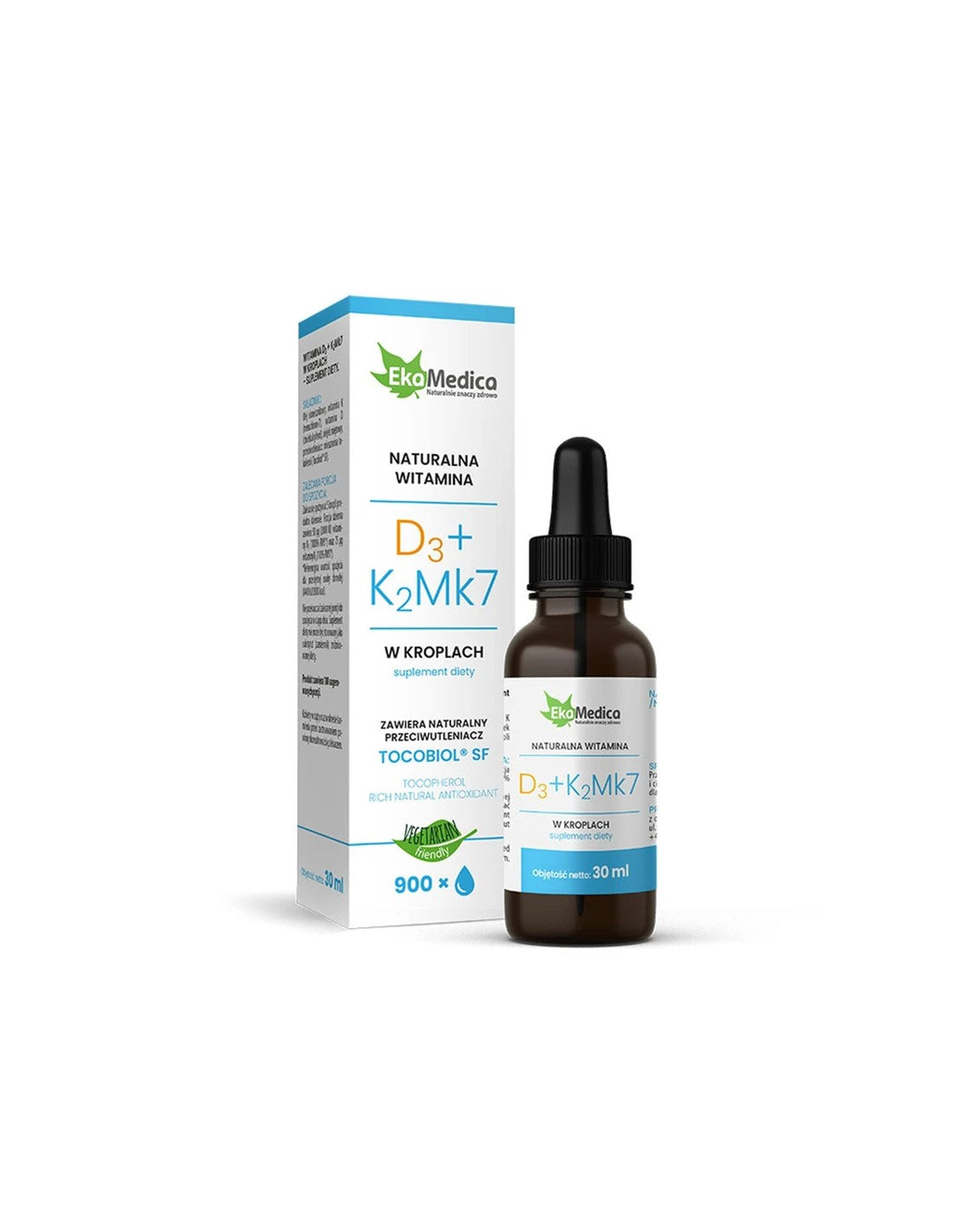Kosti i zubi - Vitamin D3 (10 μg/400 IU) i K2 (15 μg), kapi od 30 ml
