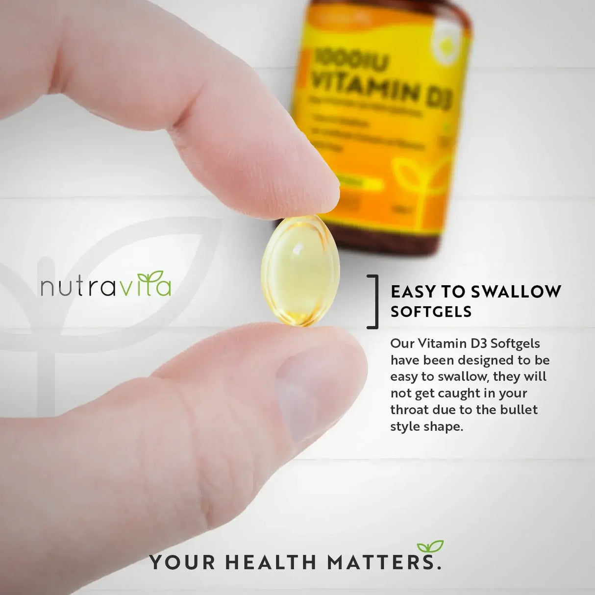 Vitamin D3 1000 IU (25 μg) 365 mekih kapsula