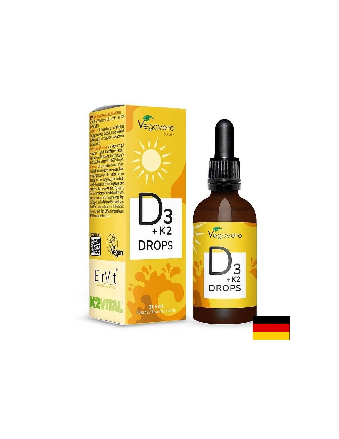 Kosti i zubi - Vitamin D3 + K2, 60 ml kapi