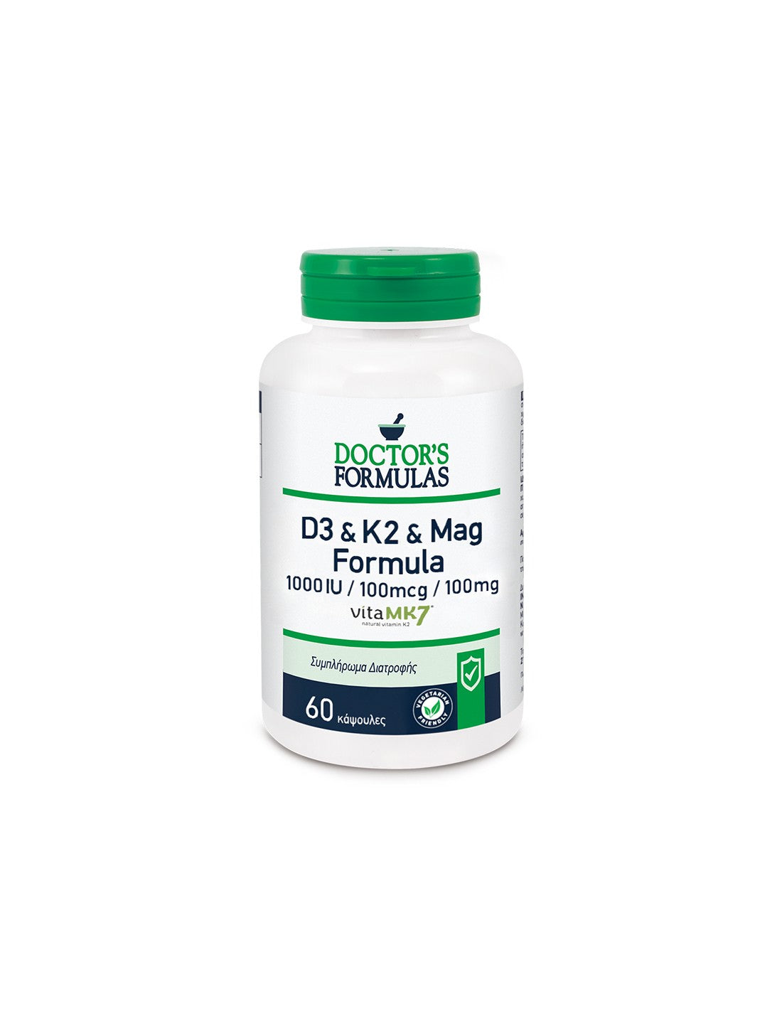 D3 & K2 & Mag Formula - Formula s vitaminom D3, K2 i magnezijem x 60 kapsula Doctor's Formulas