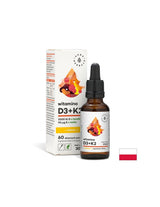 Za podršku kostima, imunitetu i funkciji mozga - Vitamin D3 + K2 + Omega-3, kapi od 30 ml <tc>Aura Herbals</tc>