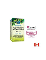 Cijela Zemlja & Sea® Vitamin D3 1000 IU | Veganski biopoboljšani - 90 kapsula