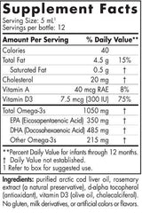 DHA dojenčad | 350 mg EPA/485 mg DHA - 60 ml