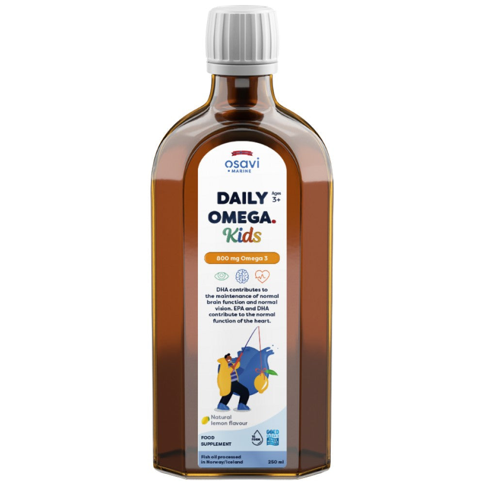 Dnevni Omega Kids Liquid | Prirodni okus limuna - 250 ml