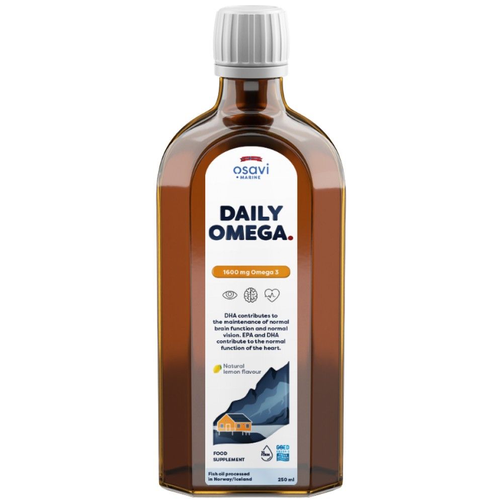 Dnevna Omega tekućina | Prirodni okus limuna - 250 ml