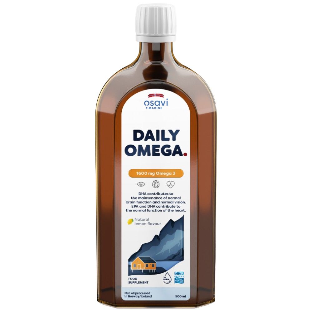 Dnevna Omega tekućina | Prirodni okus limuna - 500 ml