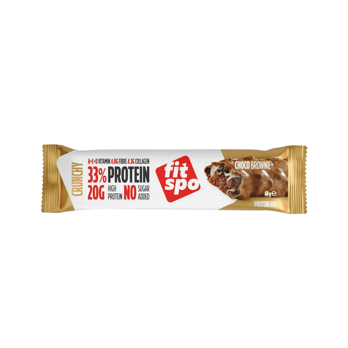 Delight+ Crunchy Protein Bar Chocolate Brownie - 12 x 60 grama