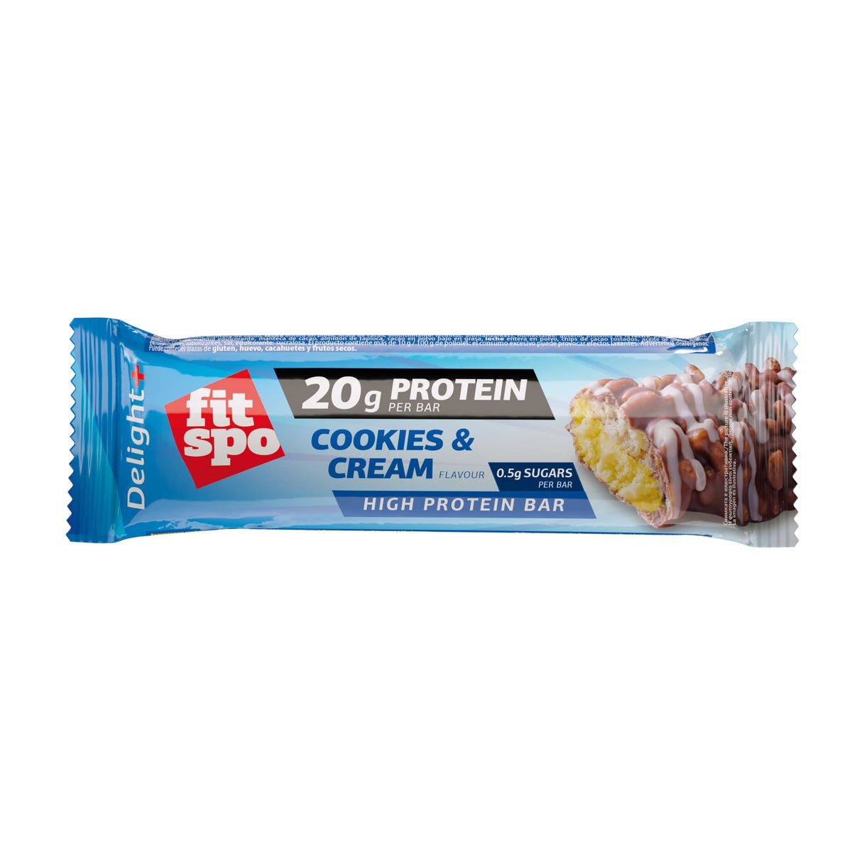 Delight+ Proteinska pločica Keksi i krema - 12 x 60 grama