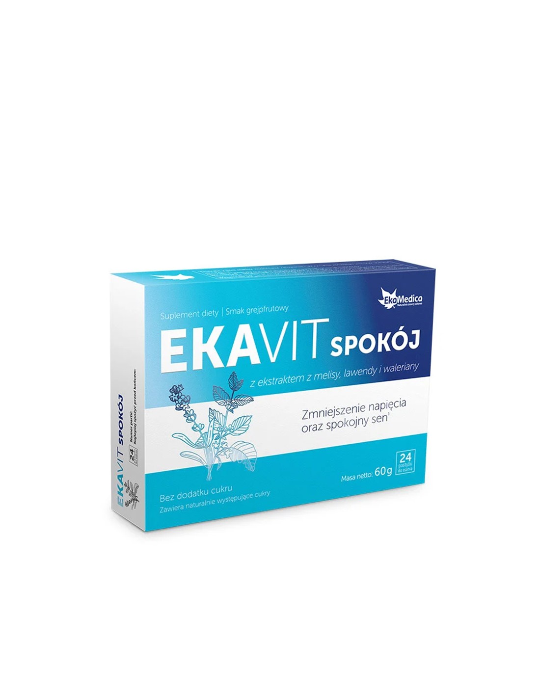 EKAVIT formula za živčani sustav s ekstraktom matičnjaka, lavande i valerijane, 24 pastile