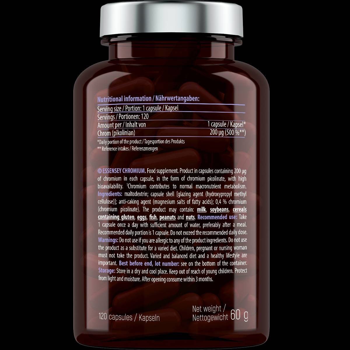 Krom 200 mcg - 120 kapsula