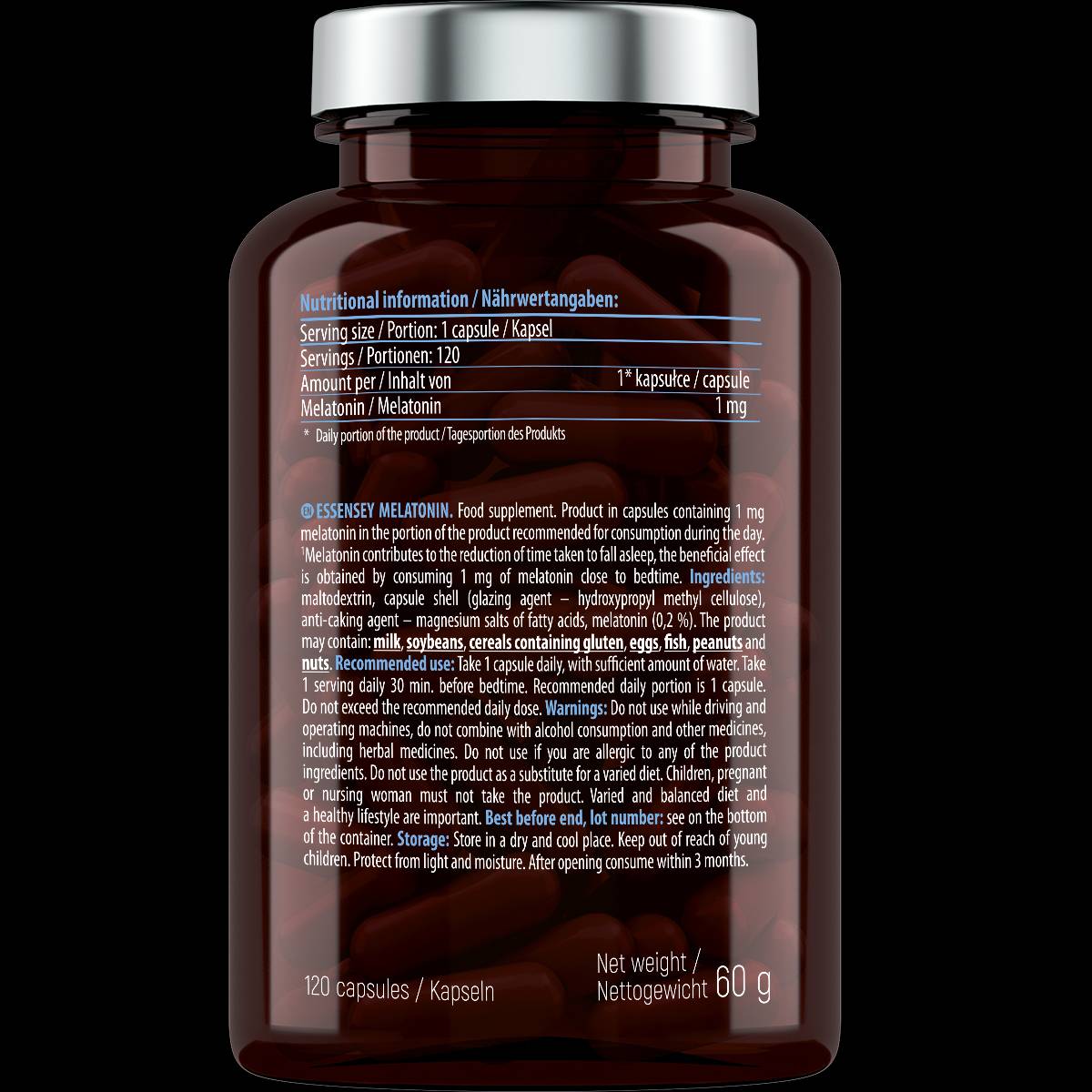 Melatonin 1 mg - 120 kapsula