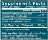 Istočni adaptogen | Rhodiola + Ginseng + Shilajit - 60 kapsula