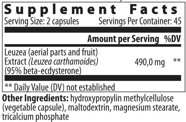 Ecdysterone/Leuzea Extract - 90 kapsula