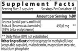 Ecdysterone/Leuzea Extract - 90 kapsula