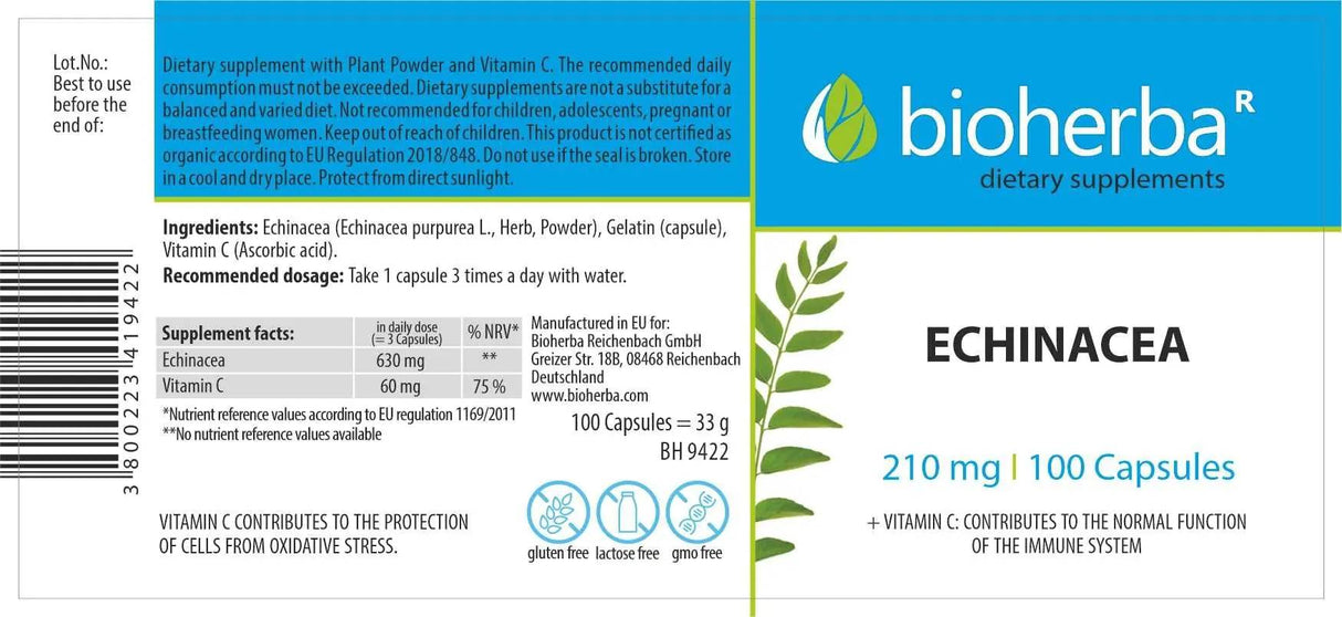 Echinacea 210 mg - 100 kapsula