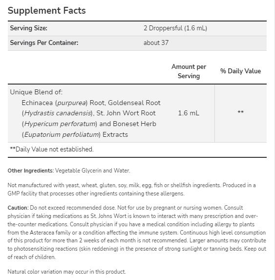 Ehinacea & Goldenseal glicerit - 59 ml