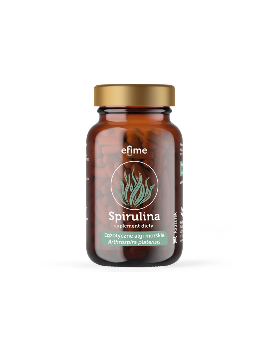 Za anemiju uzrokovanu nedostatkom željeza i umor - Spirulina Efime, 380 mg x 60 kapsula