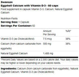 Kalcij od ljuske jajeta s vitaminom D-3 60 kapsula