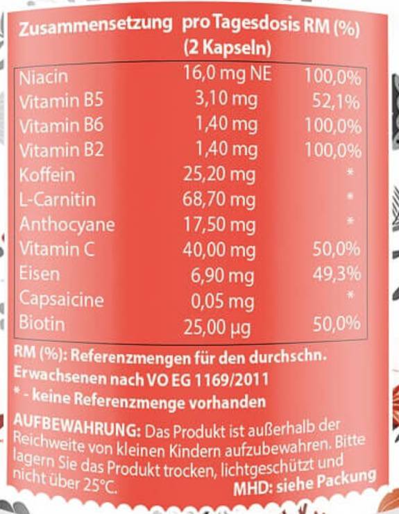 Pojačivač energije | s vitaminima & Kofein - 60 kapsula