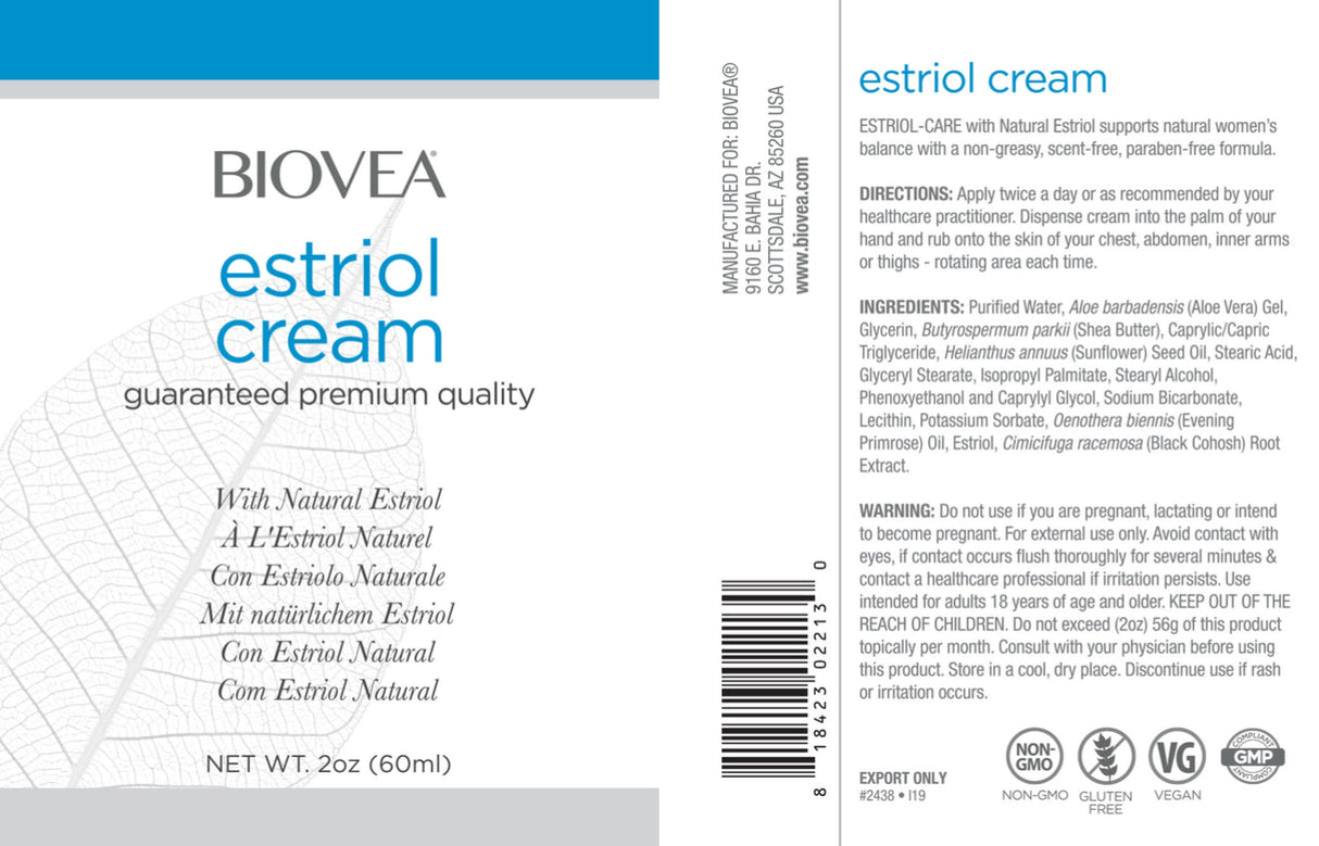 <tc>Biovea</tc> ESTRIOLOV KREMA 60 ml / <tc>Biovea</tc> ESTRIOL KREMA