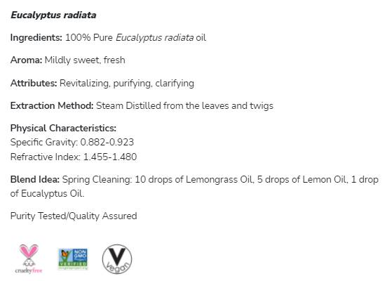 Ulje eukaliptusa Radiata | 100% čisti Eucalyptus Radiata - 30 ml