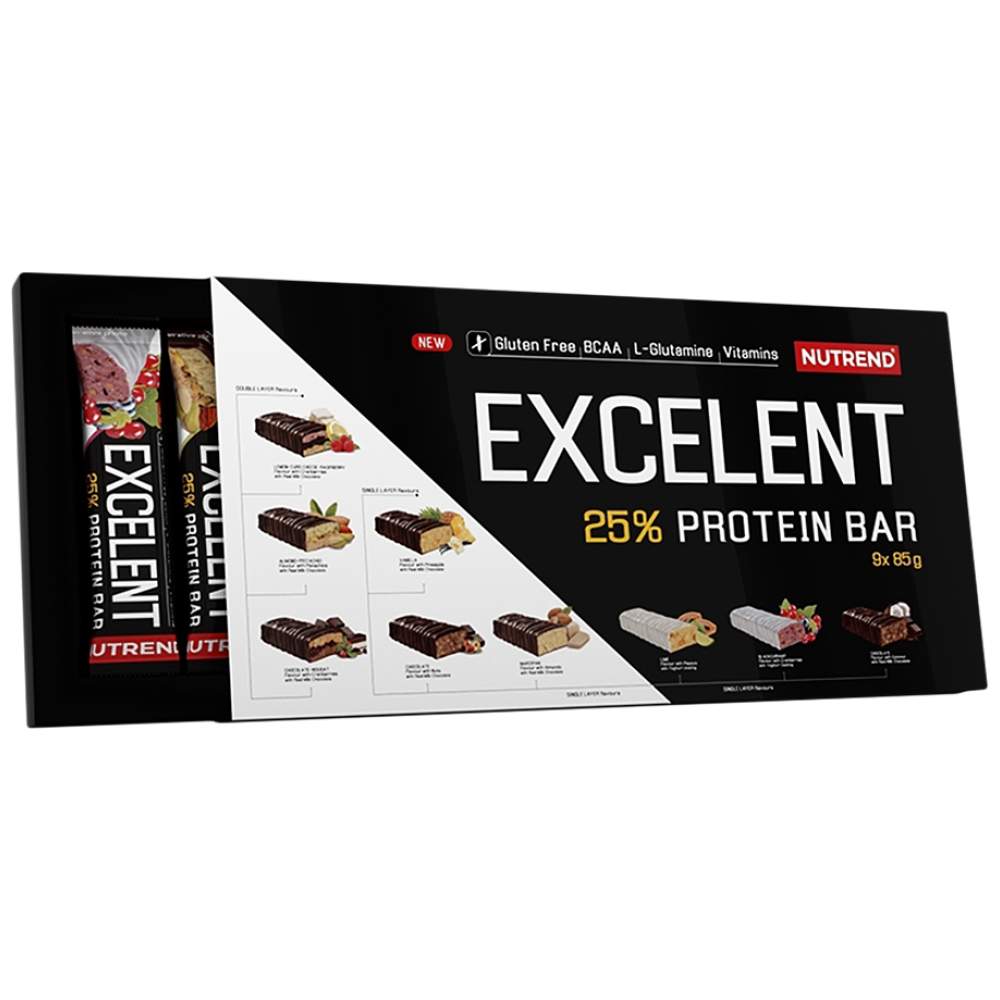 Izvrstan set proteinskih pločica 85 g 9 x 85 grama