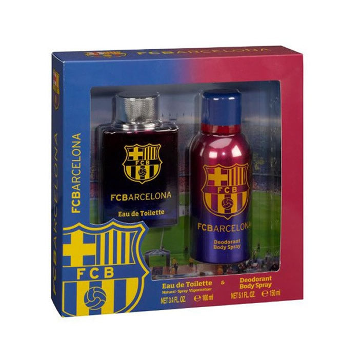 FC Barcelona Eau De Toilette Spray 100ml set 2 komada