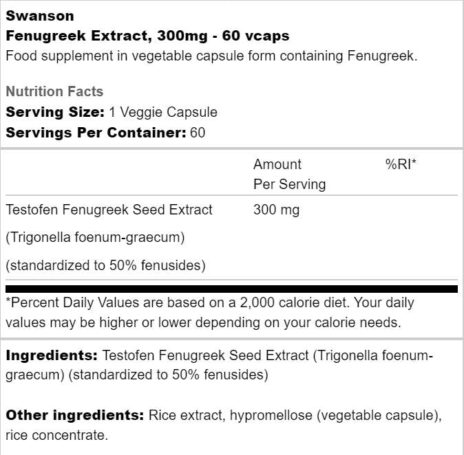 Ekstrakt piskavice 300 mg | Testofen 60 kapsula
