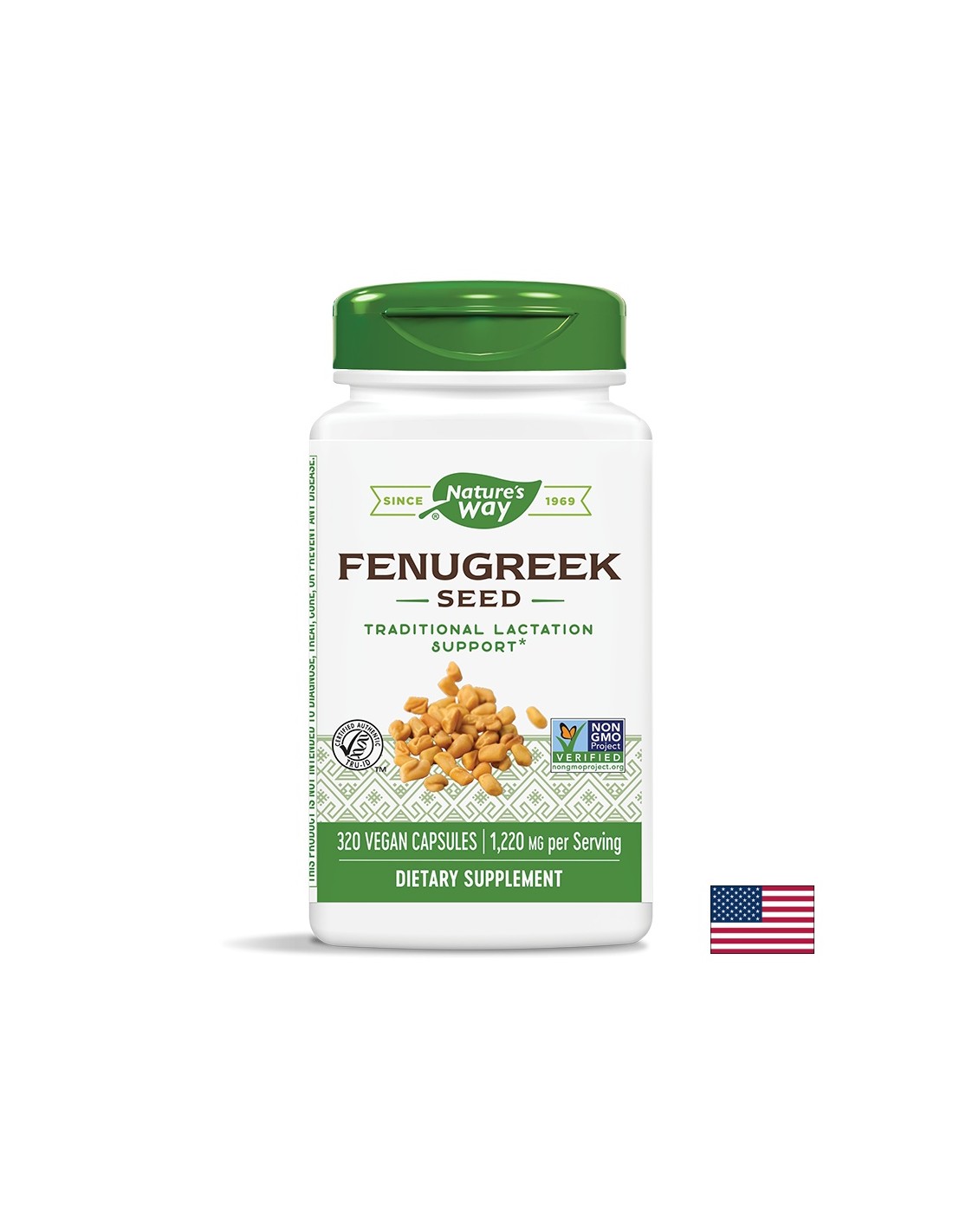 Sjeme piskavice/Fenugreek (sjemenke) 610 mg x 320 kapsula Nature's Way