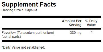 Feverfew 380 mg - 100 kapsula