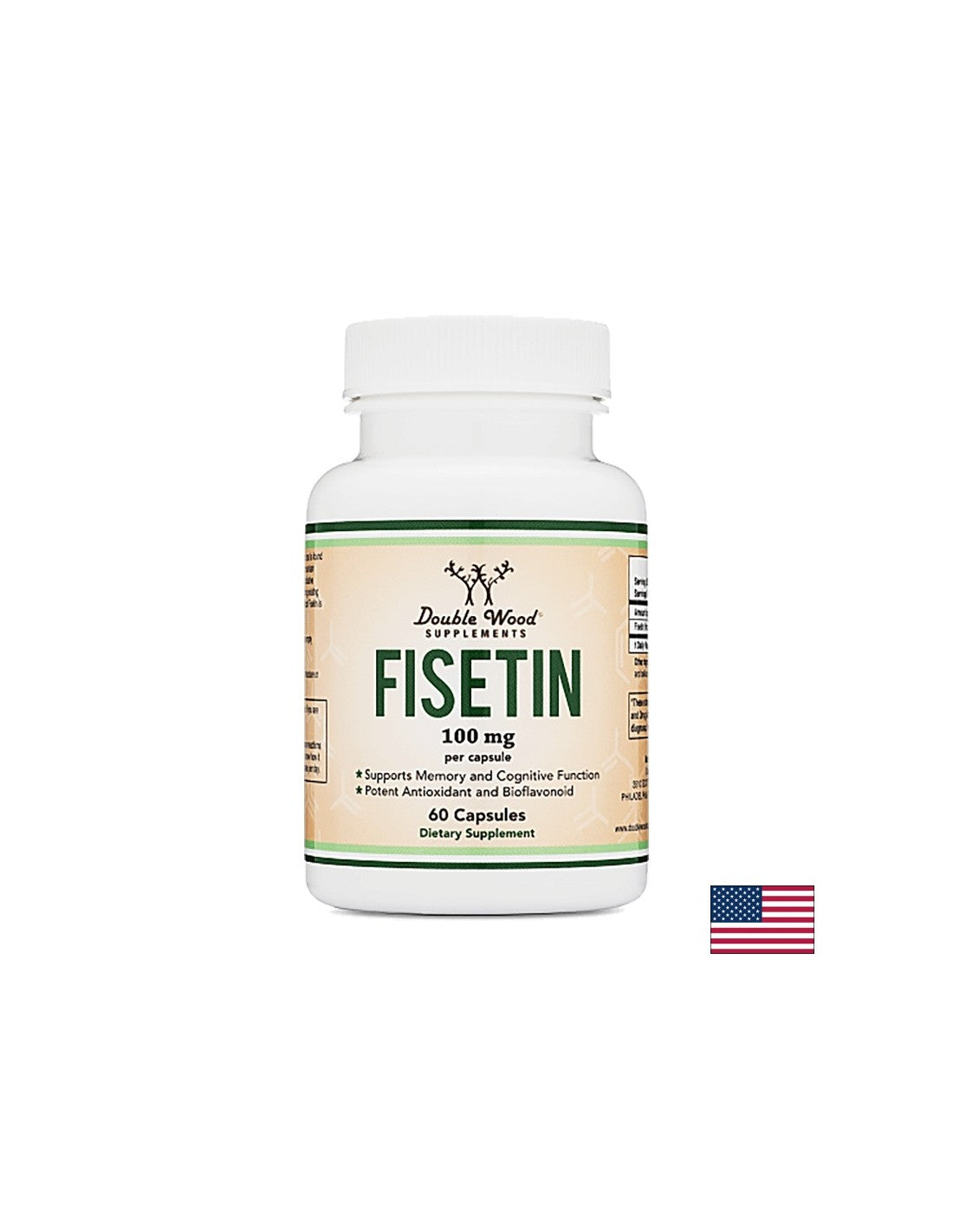 Fisetin, 100 mg, 60 kapsula <tc>Double Wood</tc>