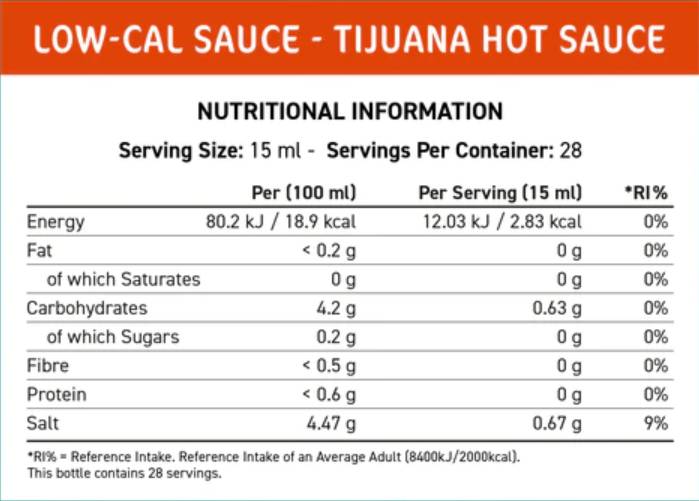 Fit Cuisine Low-Cal umak | Tijuana Hot - 425 ml